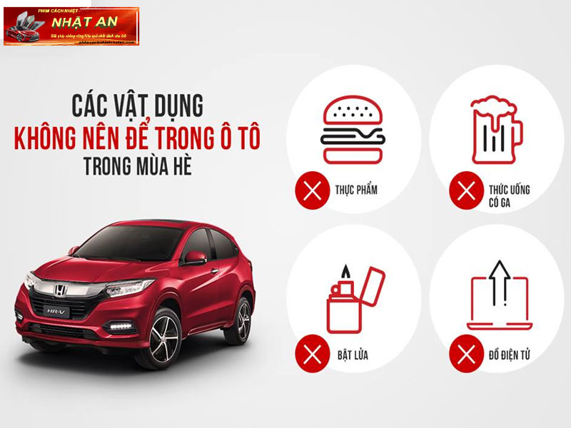 Top 5 Đồ Vật Gây Hoạ Khi Để Trong Ô Tô Dưới Trời Nắng