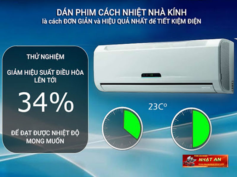 Dán phim cách nhiệt nhà kính tiết kiệm điện năng